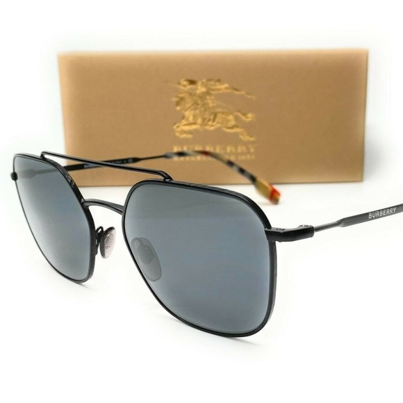 Burberry Matte Square 56mm Sunglasses - Picture 1 of 4